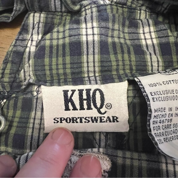 Vintage KHQ Sportswear Baby Overalls 9-12 Months Plaid Monkey Bear 90s Y2K - Picture 6 of 10